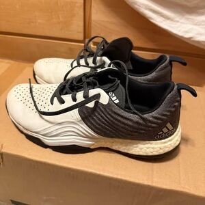 ADIDAS Adipower 4orged Men's Size 9 Golf Shoes B37173 White/Dark Gray Spikeless
